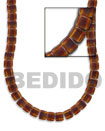 Golden Horn Square Beads Bone Horn Beads Necklace