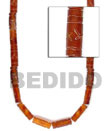 Horn Tube W/ Groove Bone Horn Beads Necklace