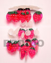 Strawberry Capiz Shells Wind Wind Chimes