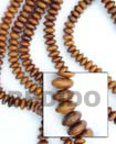 Philippines Wood Beads Shell Fashion Wood Beads Wooden Necklaces Jewelry Bayong Mentos 6x10mm In Beads Strands Or Necklaces Natural Shell Component SFAS022WB
