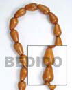 Teardrop Bayong Wood Beads Wooden Necklaces
