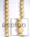 Natural White Wood Beads Wooden Necklaces