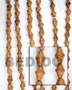 Bayong Double Cones Wood Beads Wooden Necklaces