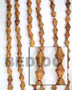 Philippines Wood Beads Shell Fashion Wood Beads Wooden Necklaces Jewelry Bayong Double Cones 10 X 15mm In Beads Strands Or Necklaces Natural Shell Component SFAS052WB