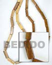 Robles Rectangular Wood Beads Wooden Necklaces