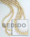 Natural White Wood Mentos Wood Beads Wooden Necklaces