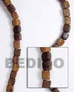 Robles Dice Wood Beads Wooden Necklaces
