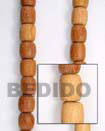 Philippines Wood Beads Shell Fashion Wood Beads Wooden Necklaces Jewelry Bayong Barrel 10x15mm In Beads Strands Or Necklaces Natural Shell Component SFAS095WB