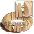 Philippines Wooden Bracelets Shell Fashion Wooden Bracelets Jewelry Natural Wood Elastic Bangle Natural Shell Component SFAS010BL