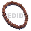 Beach Bum Fashion Bracelets Round Palmwood Wooden Beads Bracelets