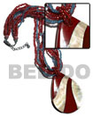 6 Rows 2-3mm Heishe Glass Beads, 2-3mm Coco Heishe W/ Resin Chi