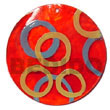 Capis Shell Pendants Hand Painted Pendant